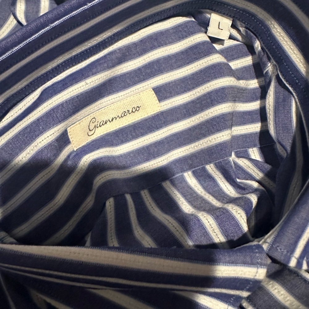 NWT Camiceria Artigianale dress shirt by Gianmarco- Large - Picture 4 of 7